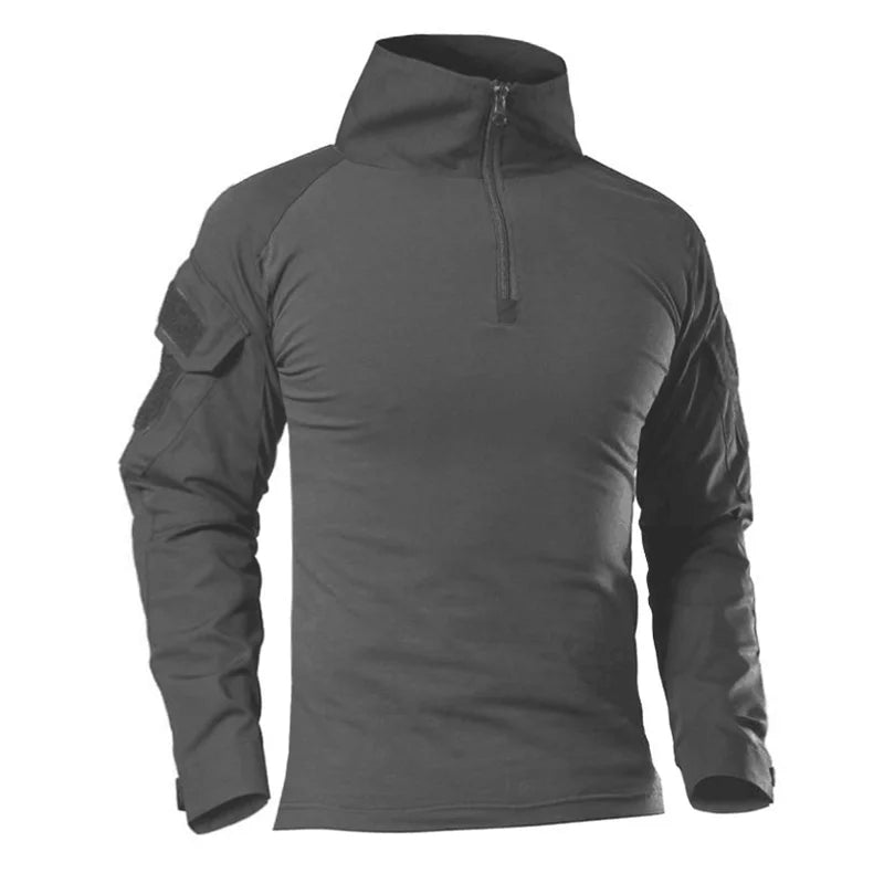 Camisetas de senderismo y deportes al aire libre para hombre, camisetas de combate Softair, militares, ejército, Multicam, CP, camuflaje, caza, escalada, ropa táctica 