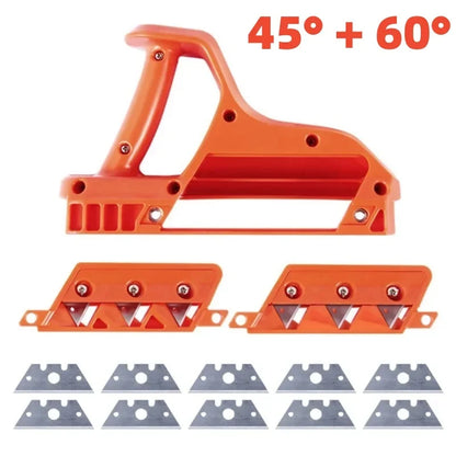 45 °/ 60 ° Trimmer Hand Tool Plasterboard Quick Cutter Gypsum Board Hand Plane Drywall Edge Chamfer Woodworking Cutting Tool Leedoar