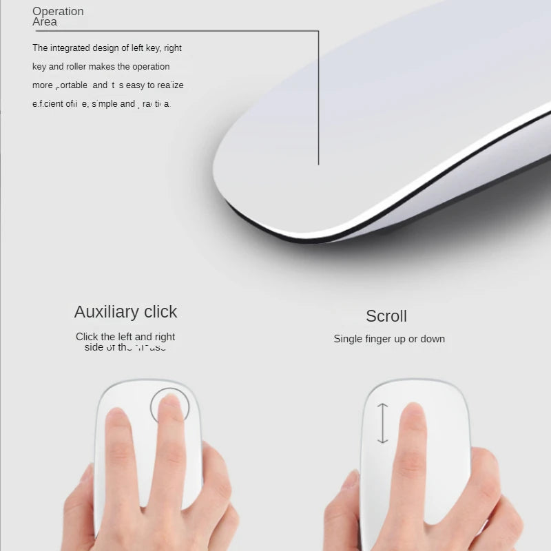 M511 High Quality Stable Lightweight Rechargeable Ergonomic Silent Wireless BT Magic Mouse For Computer Mac Phone Tablet Leedoar