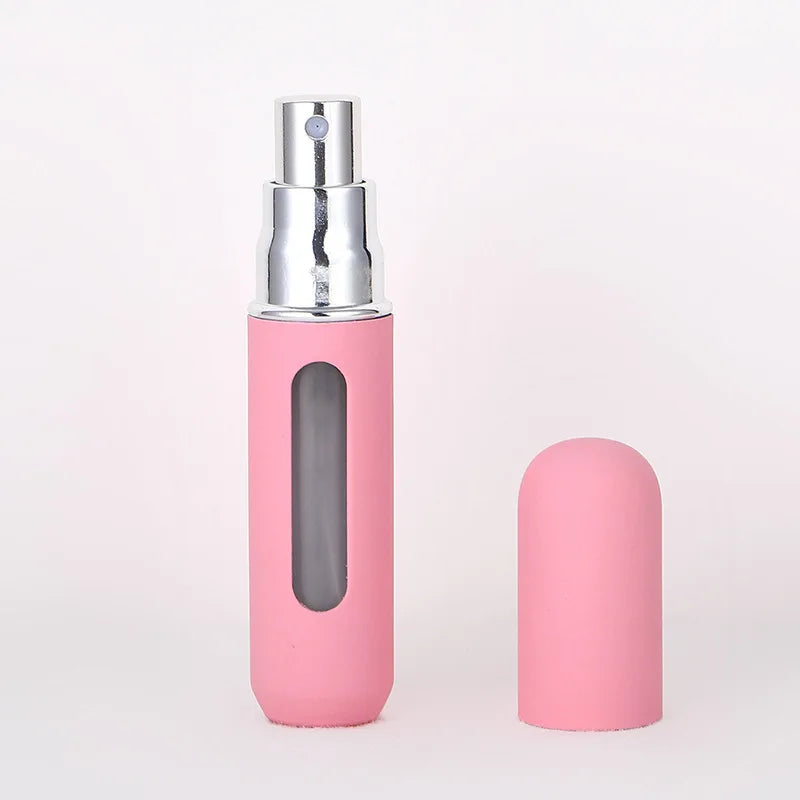 5ml/8ml Mini Portable Perfume Spray Bottle Refillable Aluminum Atomizer Bottle 5ml Container perfume refill bottle travel Leedoar