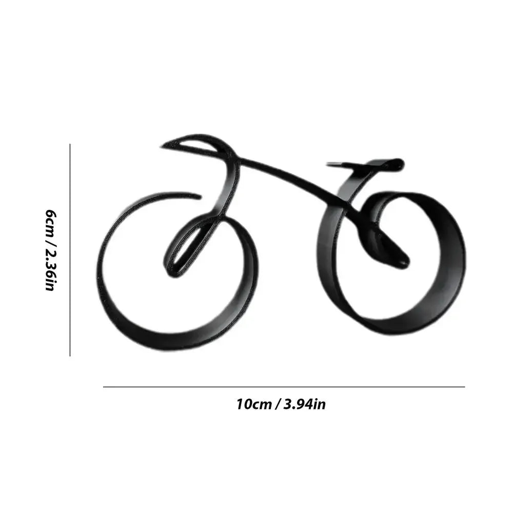 Acrylic Minimalistic Bicycle Sculpture Bicycle Ornament Personality Table Decoration Items Office Decoration GiftAcrylic Minimal Leedoar