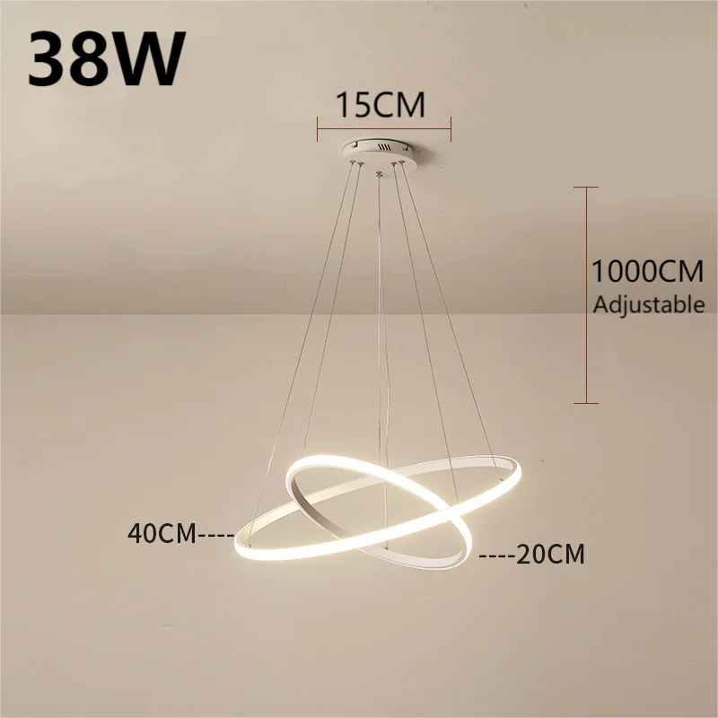 Design moderno pingente de luz lustre luxo hotel decoração para casa lâmpada pendurada círculo redondo led lustres 220v