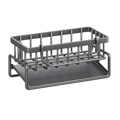 Kitchen Sink Drain Rack Organizer Stainless Steel Self-draining Sink Shelf Soap Sponge Holder Dishcloth Towel Rack filter basket Leedoar