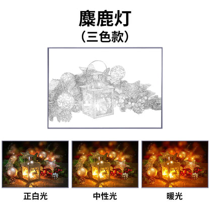 Anime LED Beautiful city night view light painting,HD picture narrow bezel usb plug Dimming Romantic home decorations night lamp Leedoar