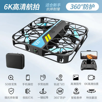 4D-V37 Mini Pocket Drone Altitude Hover Aerial Photograph 2.4G WiFi HD Image Transmission FPV RC Quadcopter Drone with 4K Camera Leedoar