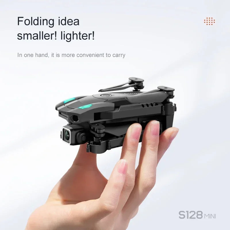 S128 Professional Long Distance Mini Drones Quadcopter RC FPV 4K Aerial Photography Aircraft With HD Camera And GPS Positioning Leedoar