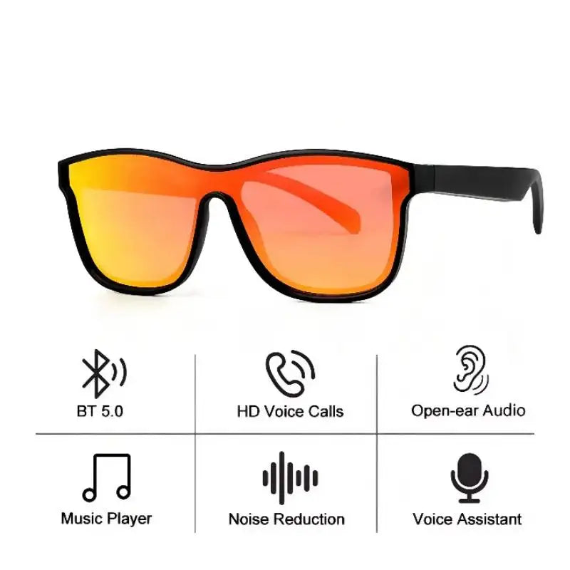 KY03 Smart Eyewear Bluetooth Calls Music Player Touch Control Anti Blue Light IP5 Waterproof Sweatproof Polarized Sunlens Of Men Leedoar