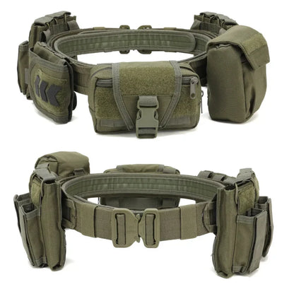 6 in 1 Tactical Waist Bag Tactical Belt with Pouches Hunting Equipment Military Wallet Waterproof Outdoor Tactical Bagpack Leedoar