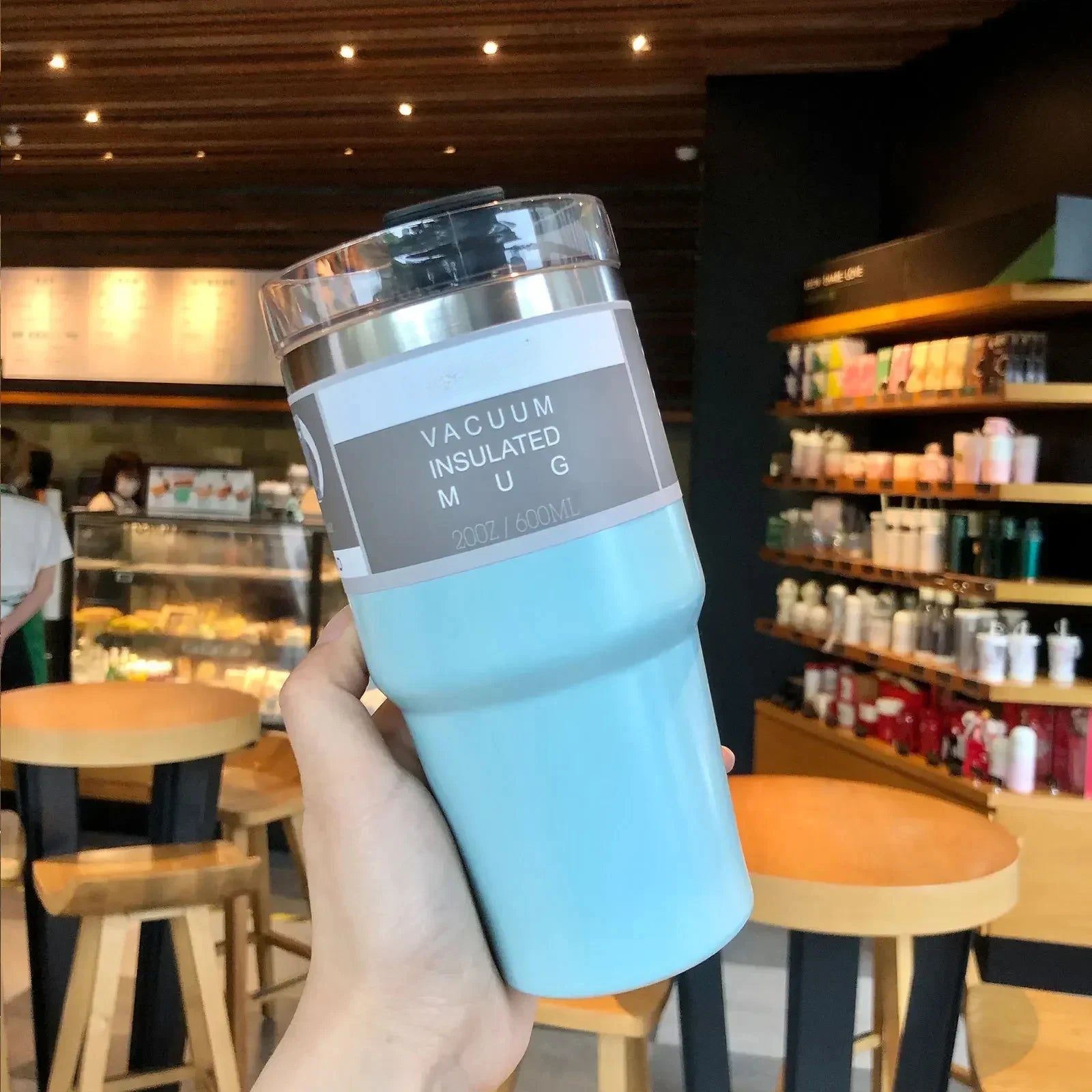 SONG MAN Thermal Cup Stainless Steel Water Bottle With Straw Vacuum Insulated Hot Drinks Bottle Travel Mugs Thermos Coffee Cups Leedoar