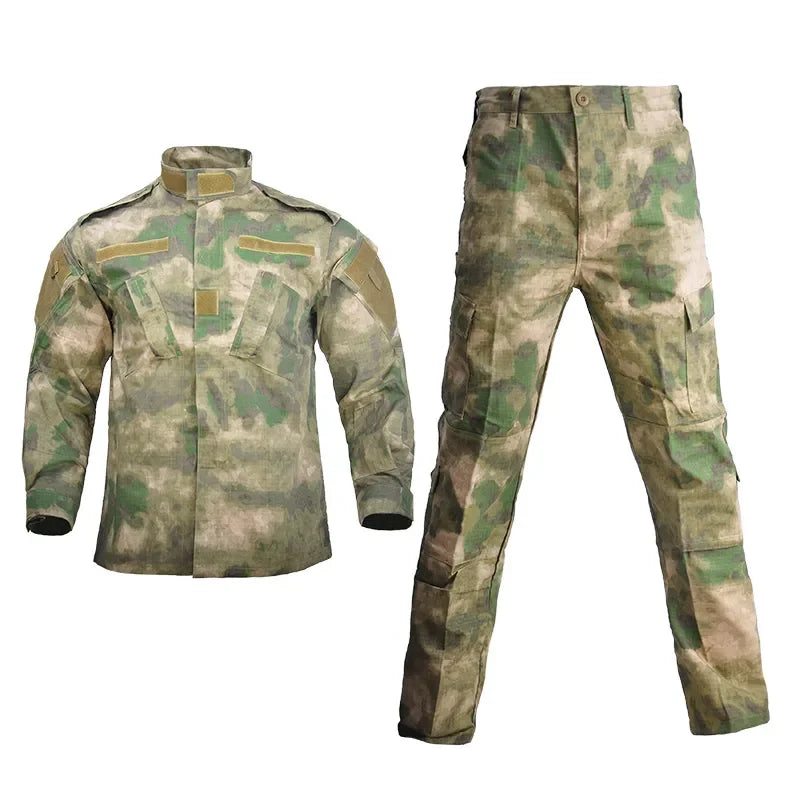 Military Uniform Airsoft Camouflage Tactical Suit Camping Men Army Special Forces Combat Jackets Pants Militar Soldier Clothes Leedoar