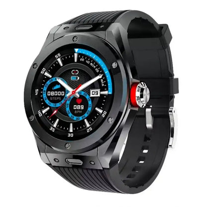 MV58 Sport Smartwatch Men 1.28 Inch Full Circle Colorful Screen Zinc Alloy Shell Silicone Strap Japan Korea France Fashion Watch Leedoar