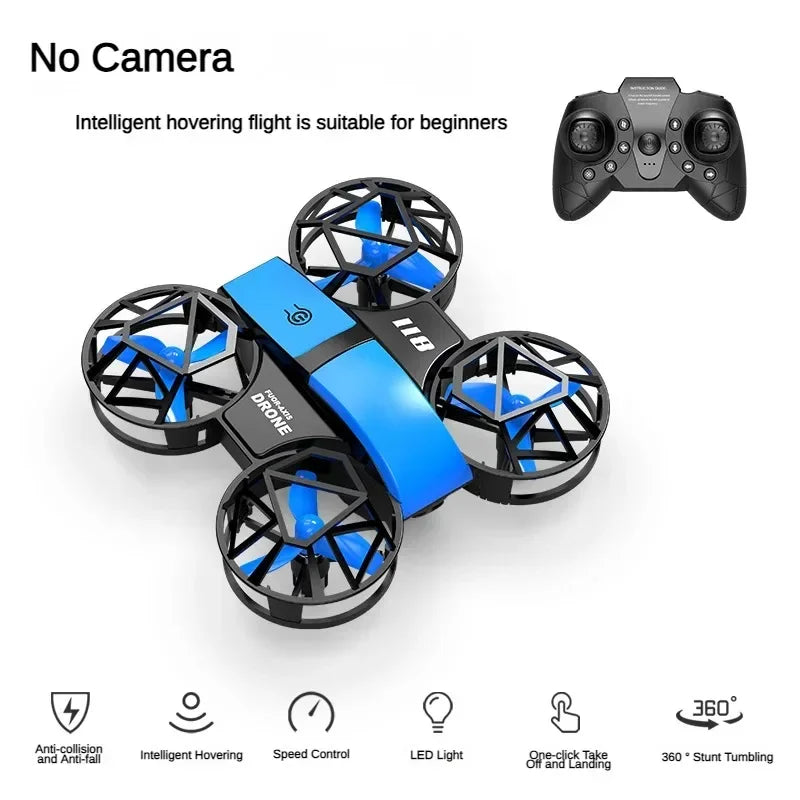 RH821 Flip Mini RC 3D Flip 4KHD Drone Helicopter Altitude Hold 2.4G 4 Axis Remote Control Quadcopter Kids Toy UAV With Lights Leedoar