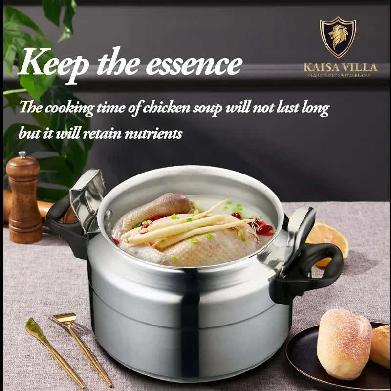 3L/4L Pressure Cooker Premium Aluminum Pressure Cooker Home Pressure Safe Explosion Proof Cooking Pots Outdoor Camping Cook Tool Leedoar