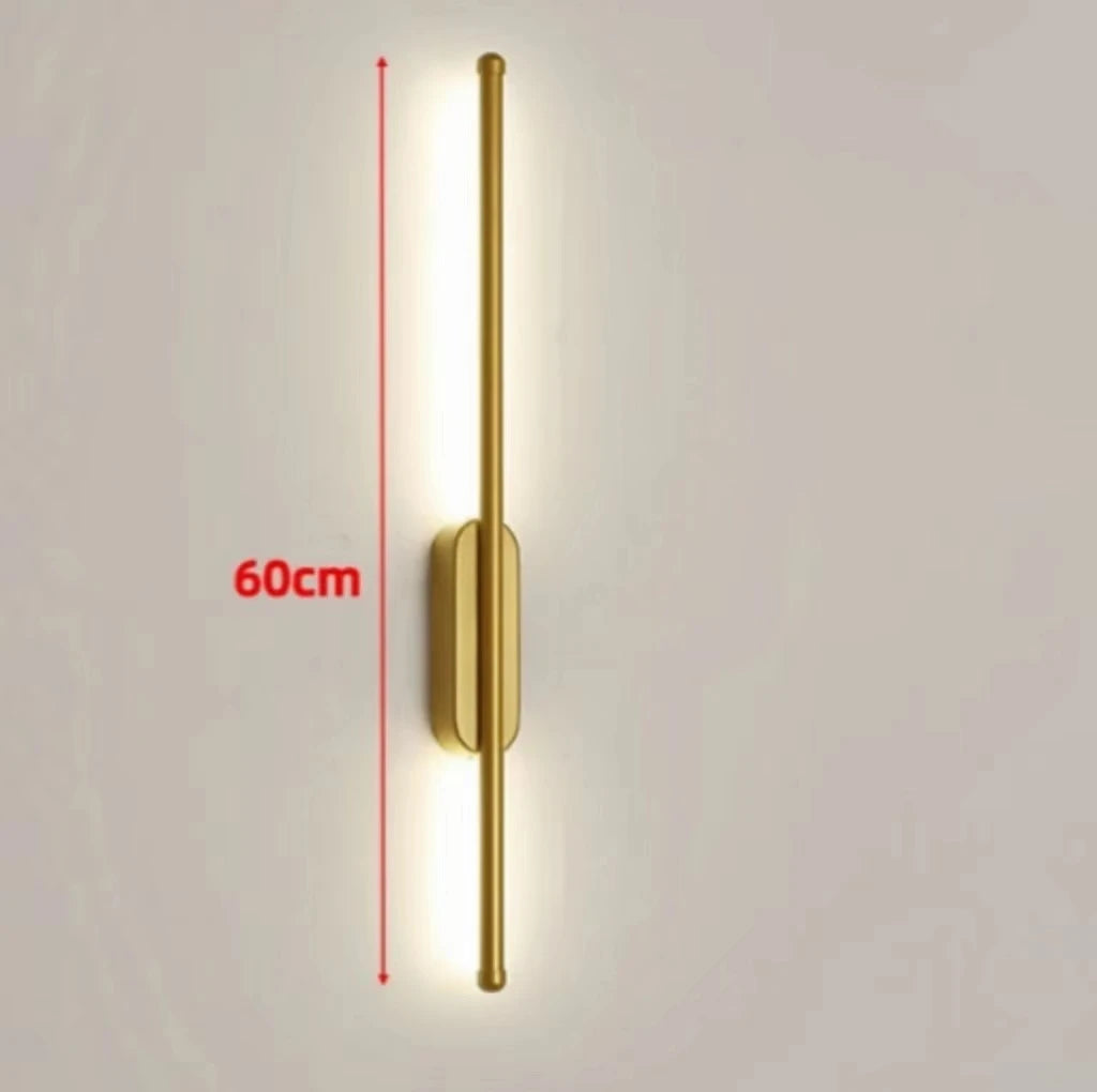 40/60/80cm Strip LED Living Room Wall light Modern Nordic Sofa background Full copper Bedroom Bedside wall light Home Decoration Leedoar