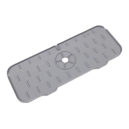 Kitchen Faucet Silicone Mat Splash Proof Bathroom Countertop Protector Quick Drying Silicone Tray Sink Drainage Household Items Leedoar