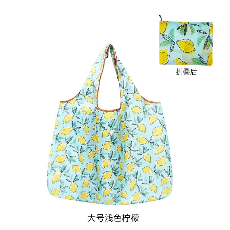 Big Reusable Grocery Bags Large-Capacity Shopping Bags Women's Bags High-Quality Waterproof Handbags Washable Tote Solid Colors Leedoar