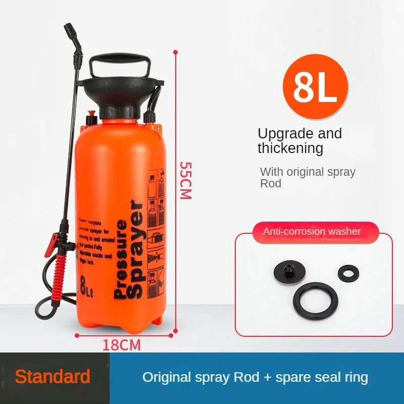 5L 8L Hand Pressure Sprayer Air Pressure Pump Sprayer for Garden Irrigation Gardening Tools and Equipment Mist Nozzle for Lawn Leedoar