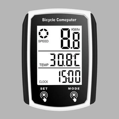 Wired Meter Bicycle Computer Speedometer Waterproof Bike Kilometer Counter Temperature Display Cycling Odometer Stand Leedoar