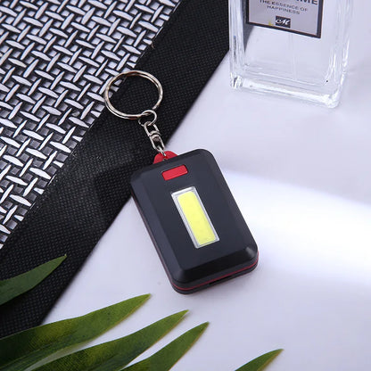 Mini LED Flashlights Keychain Portable Emergency  Camping Light Keyring Torch Compact 3 Modes Backpack Flashlight Leedoar