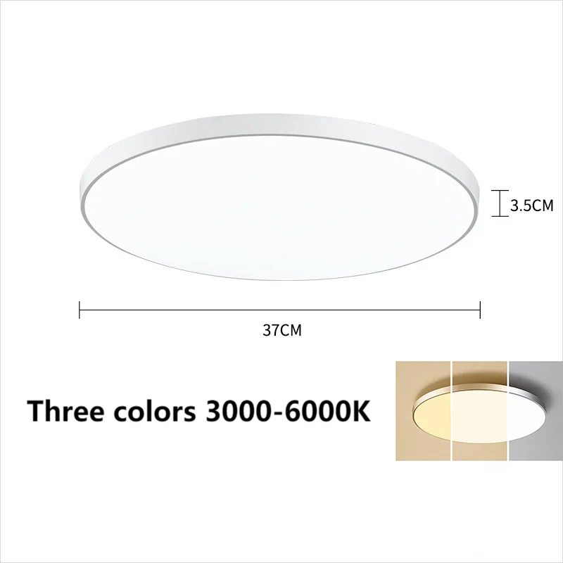 Ceiling Light Ultra-Thin Room Light Bedroom Light Circular Light Dining Room Light Study Light Modern And Simple LED Lighting Leedoar