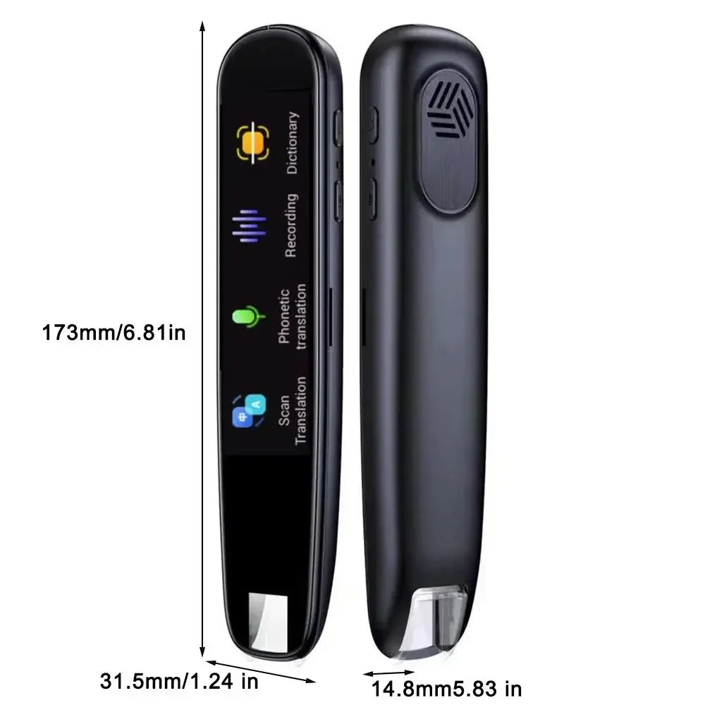 Smart AI Scan Reader Portable Voice Translator Scanner Pen WIFI AI Voice 112 Languages Translator for Dyslexia Autism Leedoar