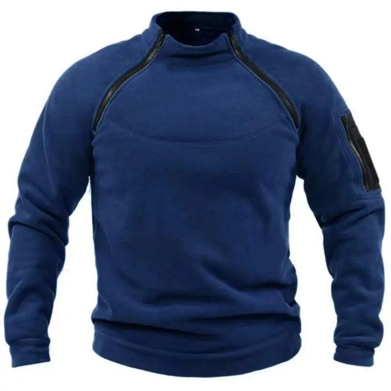 Tactical Outdoor Polar Fleece Jacket Hunting Suit Warm Zipper Pullover Men's Windproof Jacket Warm Hiking Sweater Leedoar