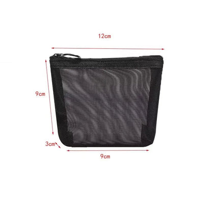 1Pcs Preto Mulheres Homens Necessário Bolsa de Cosméticos Transparente Organizador de Viagem Moda Grande Pequeno Preto Bolsas de Higiene Pessoal Bolsa de Maquiagem 