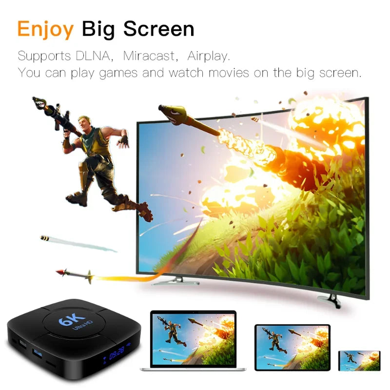 2024 H616 Global Version H616 Android 10.0 TV Box Voice Assistant 6K 3D Wifi 2GB 4GB RAM 32G 64G Media Player Fast HD Set Up Box Leedoar