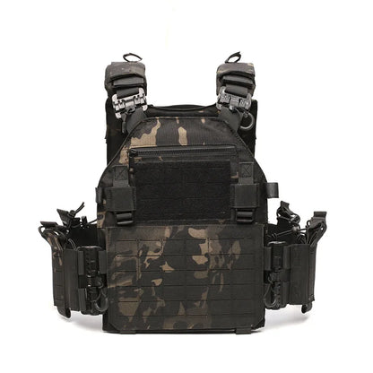 Quick Release Tactical Vest Hunting Men Plate Carrier Chest Rig Military Combat Armor Vests Outdoor CS Training Airsoft Vest Leedoar