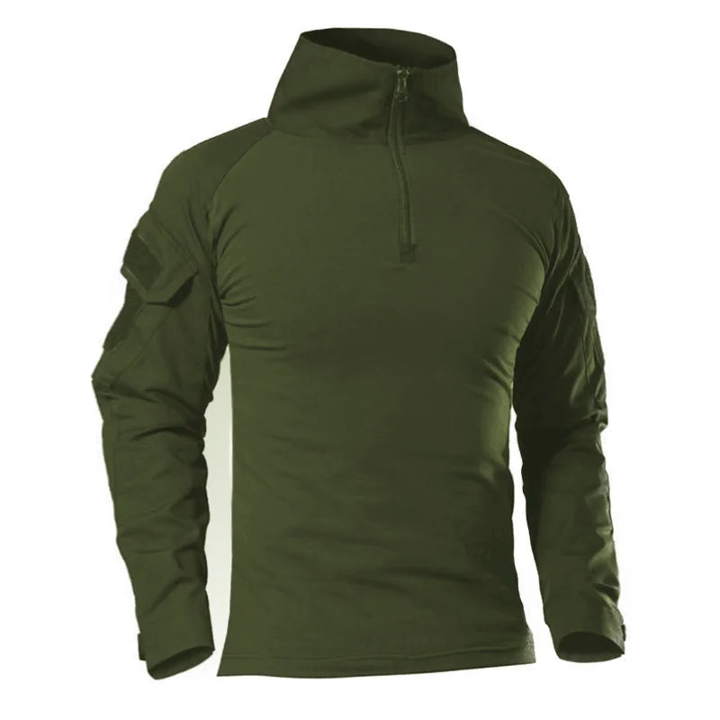 Camisetas de senderismo y deportes al aire libre para hombre, camisetas de combate Softair, militares, ejército, Multicam, CP, camuflaje, caza, escalada, ropa táctica 