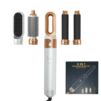 5 in 1 Hair Dryer Hot Comb Set Professional Curling Iron Hair Straightener Styling Tool For Dyson Airwrap Hair Dryer Household Leedoar