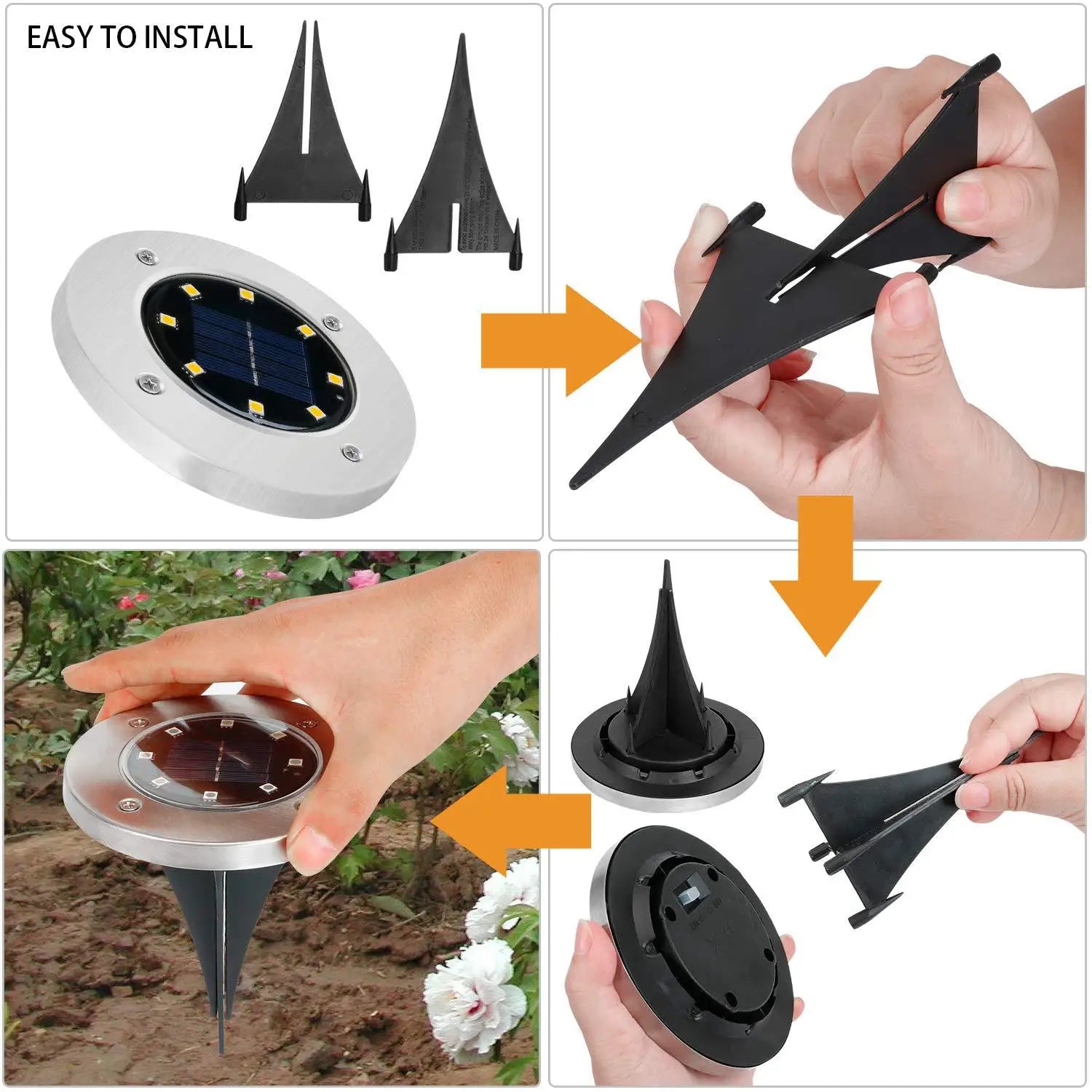 Outdoor Waterproof Solar Lawn Lamp LED Plug-In Lamp Grass Lamp Buried Lamp Villa Garden Lamp Decoration Home Leedoar