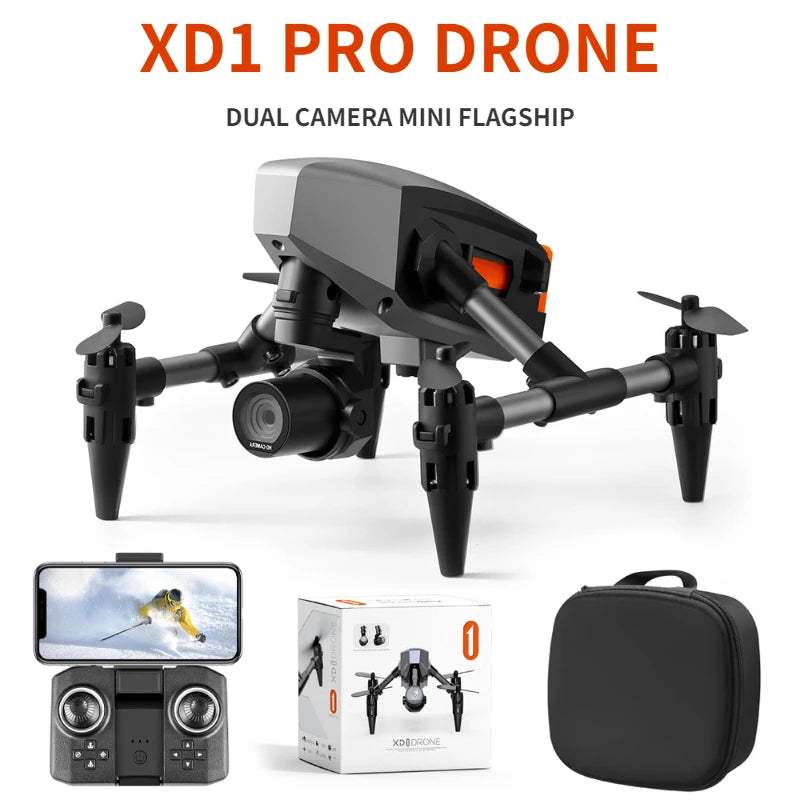 2024 New XD1 Mini Drone With 4K Camera RC Helicopter Gesture Sensing with ESC Dron RC Plane Quadrocopter Remote Control Toy Gift Leedoar