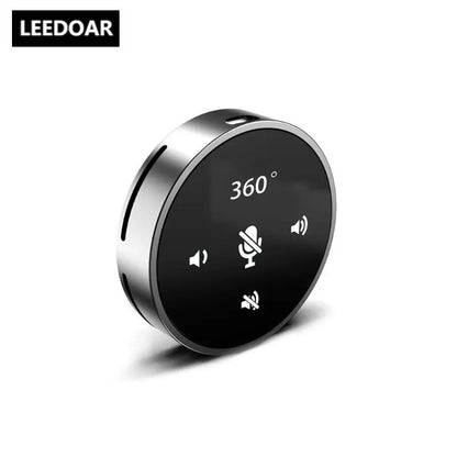 360 Omnidirectional Condenser Microphone Bluetooth Bt USB Video Conference Built-in Speaker Computer Game Notebook Recording Leedoar