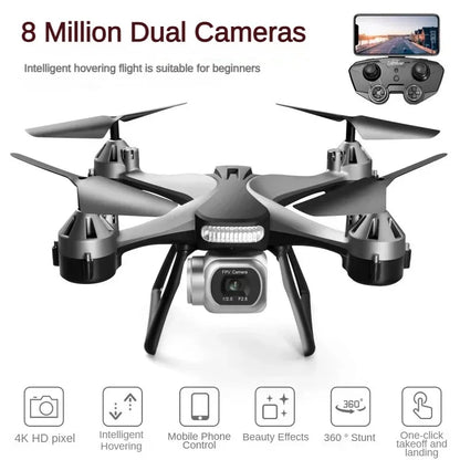 New JC801 UAV HD Professional Dual Camera Remote Control Helicopter 4K Dual Camera Drone Aerial Photography Quadcopter WIFI Leedoar