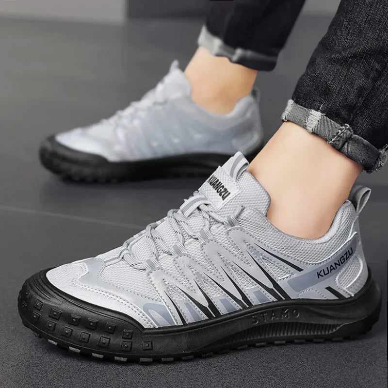 Shoes for Men 2023 New Fashion Casual Shoes Breathable and Comfortable Sports Outdoor Hiking Wearresistant Men's Walking Shoes Leedoar