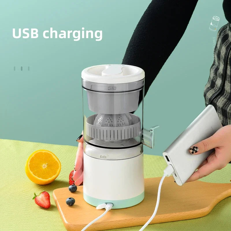 Portable Electric Juicer Mini Electric Juicer Mixer USB Rechargeable 2-Way Spiral Cup Multifunctional Fruit Juicer Kitchen Tools Leedoar