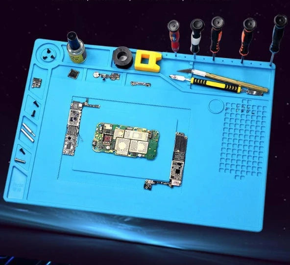 Almofada de reparo Isolamento Estação de solda resistente ao calor Tapete de solda de silicone Almofada de trabalho Plataforma de mesa para estação de solda BGA