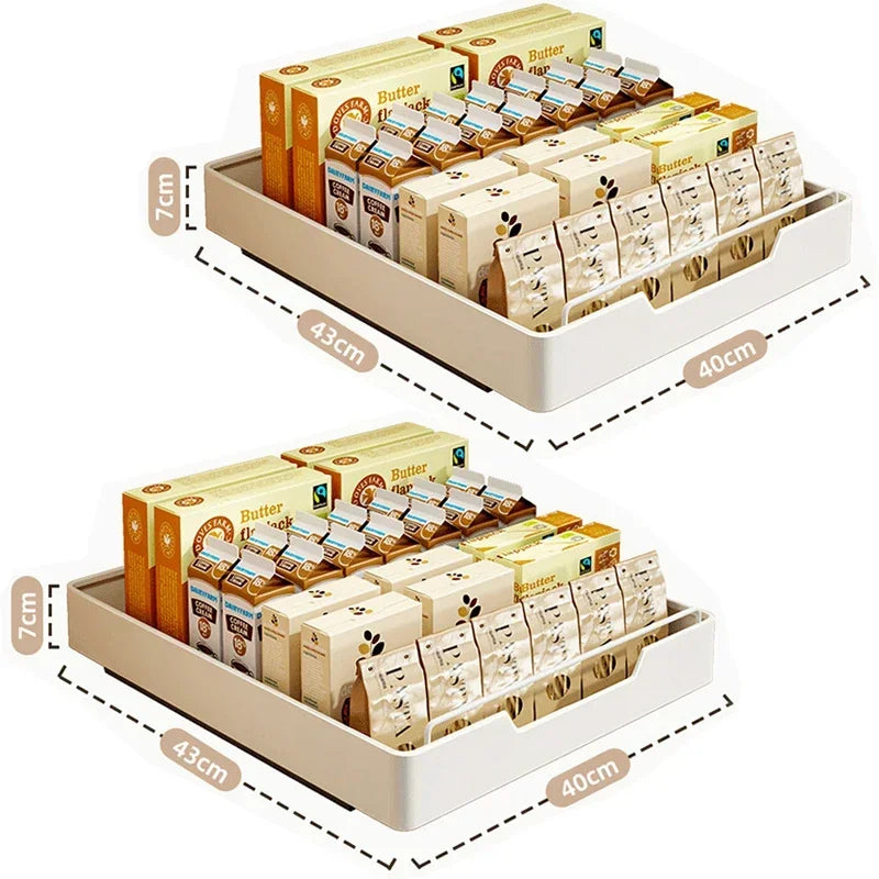 1/2 Layers Pull-out Household Storage Rack with Slide Rails