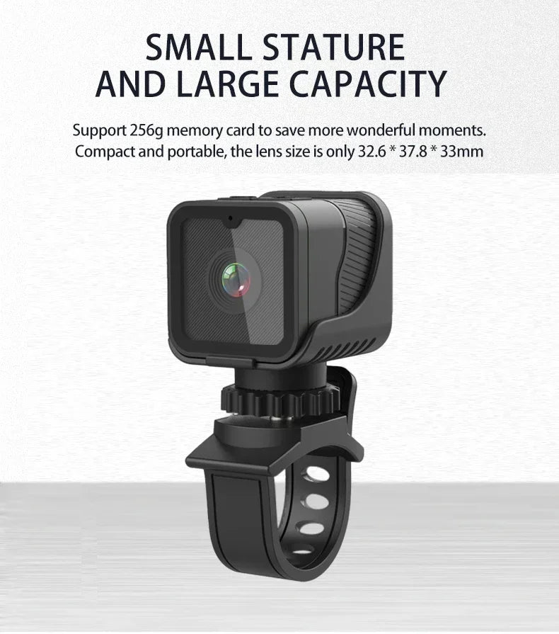 Compact Full HD Motion Camera with WiFi and Multifunctional Base