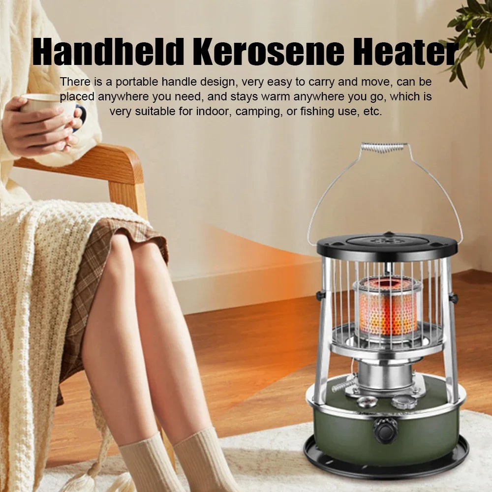 Kerosene Heaters for Indoor Use Portable Handheld Kerosene Stoves for Camping, Cooking Non-Electric Outdoors Heaters Leedoar