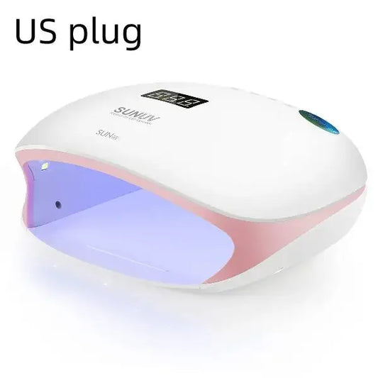 Lámpara de uñas SUNUV SUN4S de 48 W, secador de uñas UV LED para curar geles y esmaltes con sensor inteligente, equipo de salón de manicura y decoración de uñas de marca