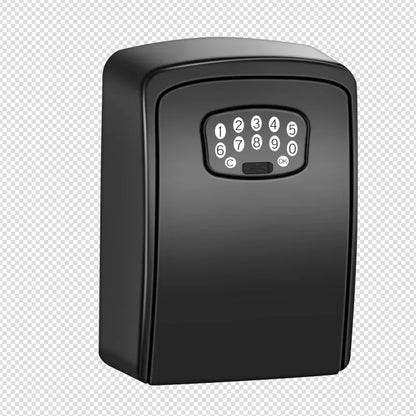 Key Safe Box Smart Strongbox (Password + Mobile Phone APP Unlock ) Warehouse Wall-mounted Anti-lost Key Lock Box Remote Control Leedoar