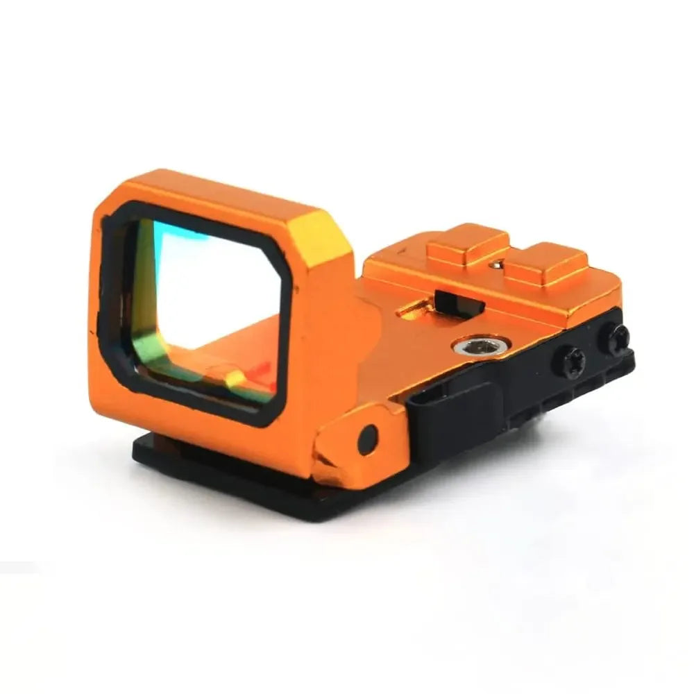 Folding Flip Up Mini Red Dot Sight Holographic Reflex Sight RMR for Outdoor Hunting Glock Pistol W/20mm Rail Mounts and Slides Leedoar