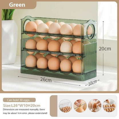 Egg Storage Box Refrigerator Organizer Food Containers Egg Fresh-keeping Case Holder Tray Dispenser Kitchen Storage Boxes Leedoar