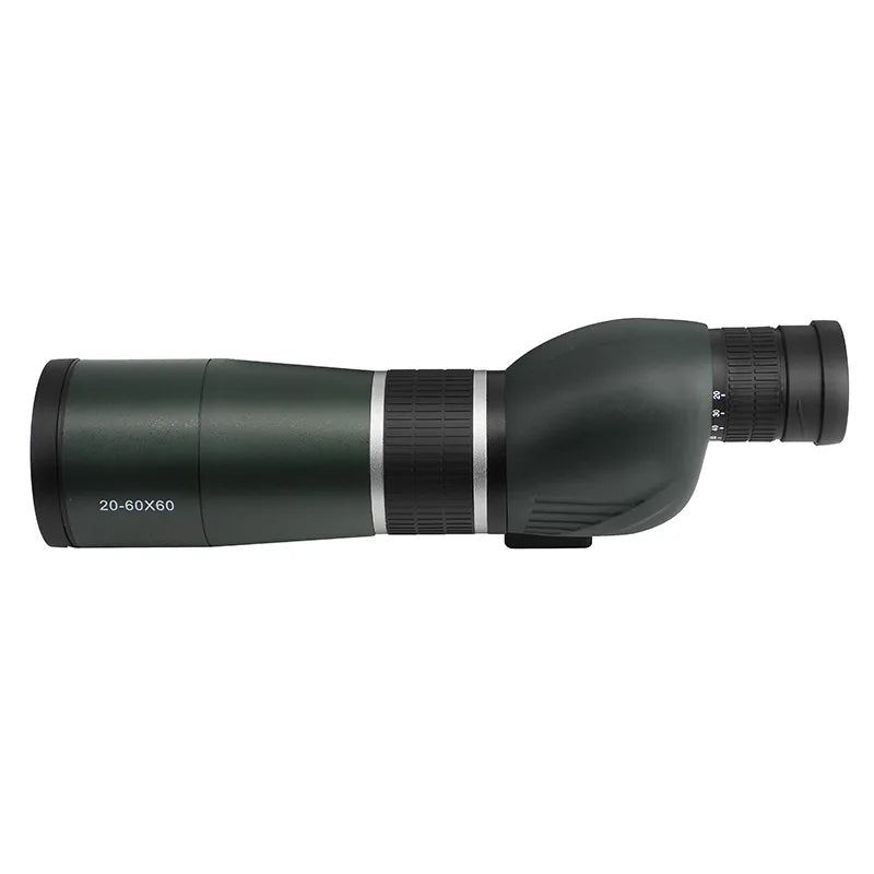 Telescópio monocular poderoso com zoom de 20-60X60 Bak4 Prism à prova d'água antiembaçante para acampamento, observação de pássaros, paisagem, escopo para envasamento para telefone