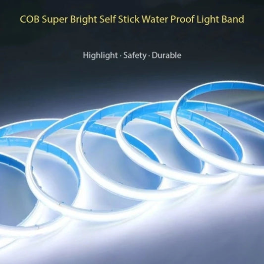 30M 220V High-voltage COB Soft Light Strip Ultra-thin Ultra Bright LED Strip Outdoor Waterproof Self-adhesive Household Lighting Leedoar