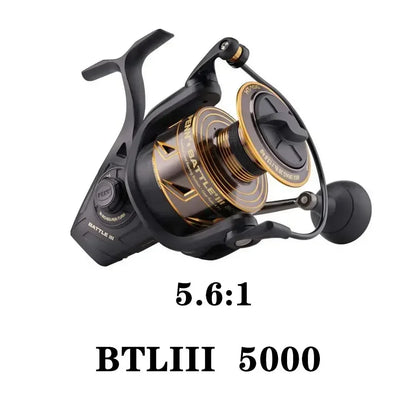 2000-8000 Reel Sea Salt Water Boat Fishing Wheel with Full Metal Body Rotating Reel 100% Original PENN Battle III Leedoar