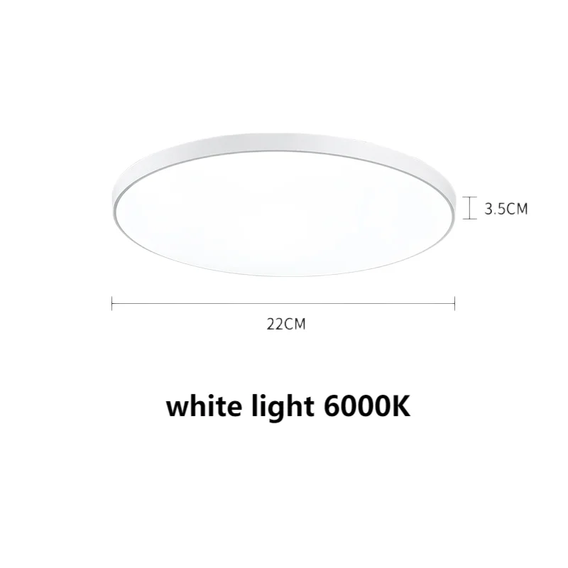 Ceiling Light Ultra-Thin Room Light Bedroom Light Circular Light Dining Room Light Study Light Modern And Simple LED Lighting Leedoar