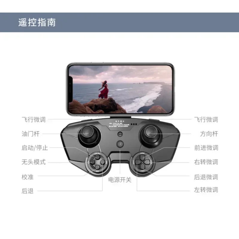 New JC801 UAV HD Professional Dual Camera Remote Control Helicopter 4K Dual Camera Drone Aerial Photography Quadcopter WIFI Leedoar